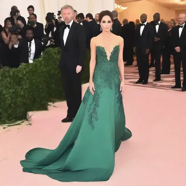 The goodly dress she wore to the gala caught everyone's attention.