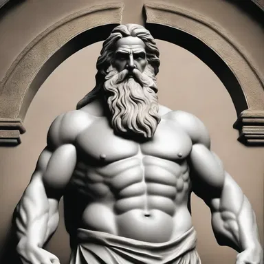 In Greek mythology, Zeus was known for his goodly strength and power.