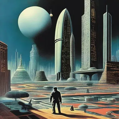 The open-ended conclusion of the science fiction novel left readers speculating about what would happen next.