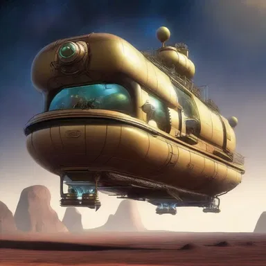 In the distant future, tramp steamers are the primary mode of transportation between planets in the galaxy.