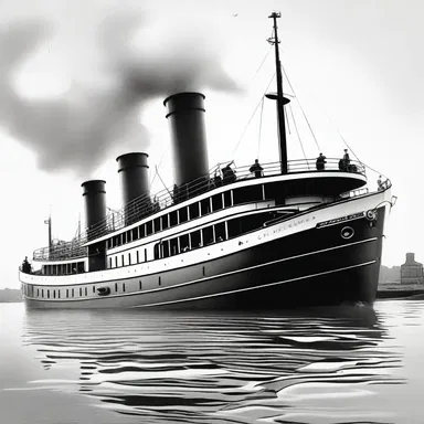 The protagonist of the novel embarked on a thrilling journey aboard a tramp steamer, encountering various adventures along the way.