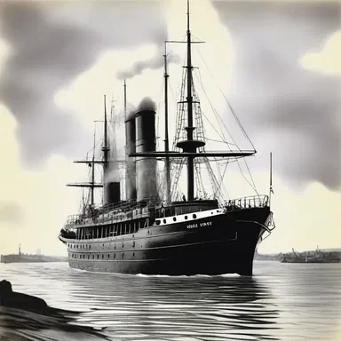 The protagonist of the novel embarked on a thrilling journey aboard a tramp steamer, encountering various adventures along the way.
