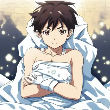 In the anime series, the protagonist receives magical swaddling bands that grant him extraordinary powers.