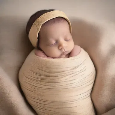 In ancient Egyptian history, swaddling bands were used to ensure the proper development and protection of newborns.