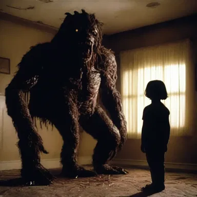 The horror movie had a chilling episode where the main character encountered a terrifying monster.