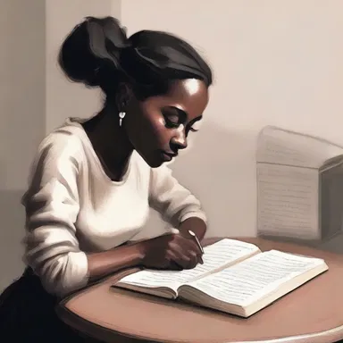 She penned down her thoughts and experiences soulfully, creating a moving piece of literature.