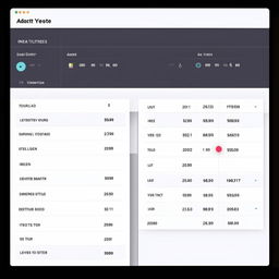 Design a minimalist frontend admin UI with clean lines, featuring a simplified data table for item listing, and a prominent 'Add Item' button.