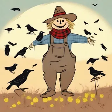 Why did the scarecrow carry a bagful of crows? Because he wanted to 'bag' some laughs!
