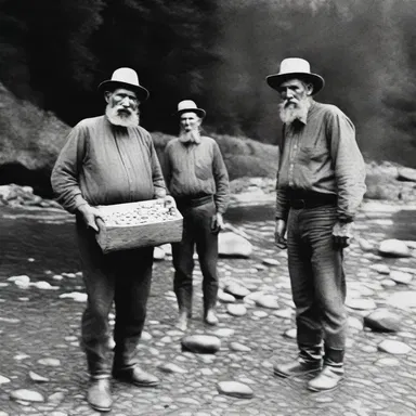 During the historic gold rush, miners would often carry a bagful of gold nuggets they collected from the rivers.