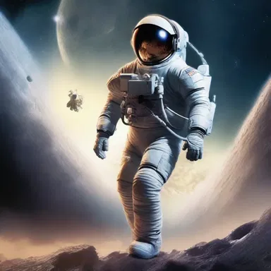 In the science fiction novel, the protagonist is a highly trained astronaut.