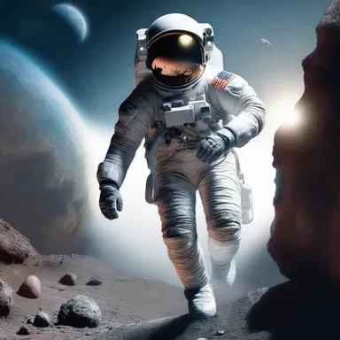 In the science fiction novel, the protagonist is a highly trained astronaut.