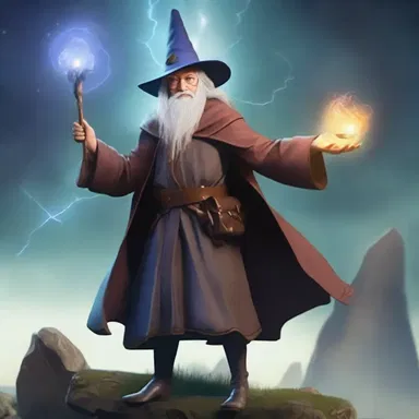 In the fantasy world, the protagonist is a trained wizard with magical powers.