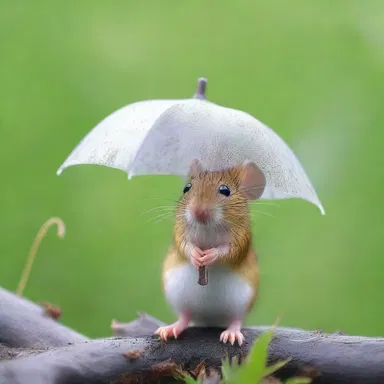 Why did the field mouse bring a tiny umbrella? Because it heard there was a chance of a light drizzle in the meadow!