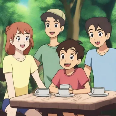 During the episode, the talkative character animatedly shared all the details of the adventure with his friends.