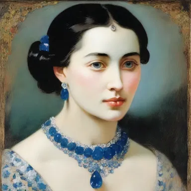 The famous painter's masterpiece, adorned with blue-chip gemstones, fetched a record-breaking price at the auction.