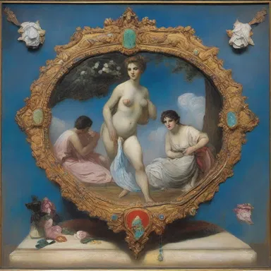 The famous painter's masterpiece, adorned with blue-chip gemstones, fetched a record-breaking price at the auction.
