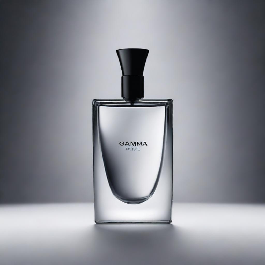 A high-quality digital art image for a Gamma perfume advertisement