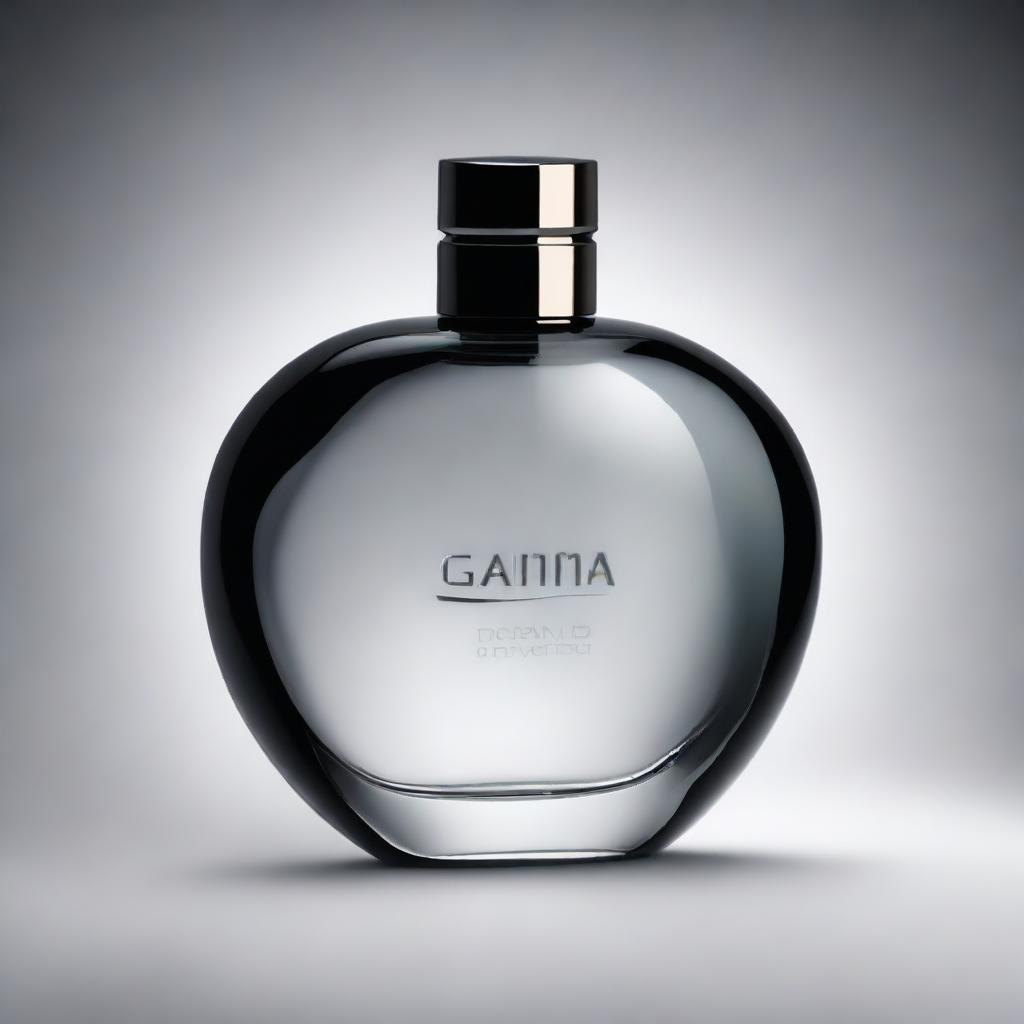 A high-quality digital art image for a Gamma perfume advertisement