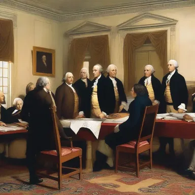 During the signing of the Declaration of Independence, the seating area was filled with delegates from all thirteen colonies.