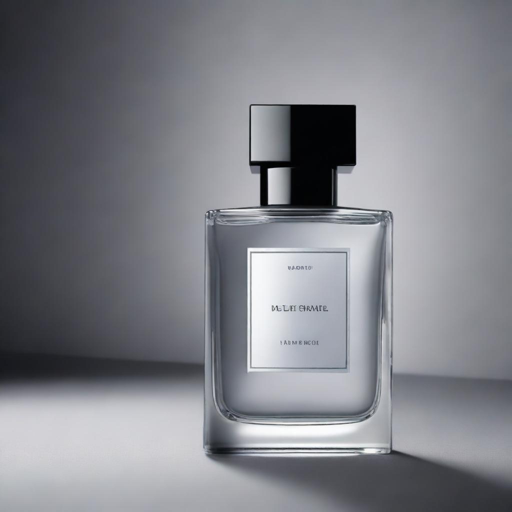 A high-resolution digital art image showcasing a perfume advertisement