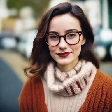 The bookish style is becoming increasingly popular with oversized glasses and vintage sweaters.