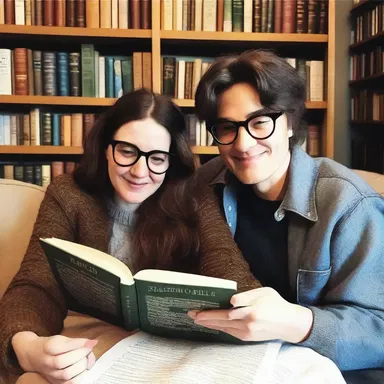 The bookish couple spent their weekends cuddling up and reading poetry to each other.