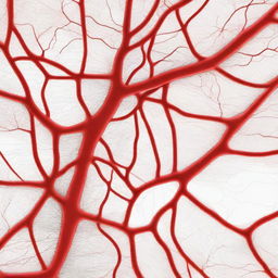 A highly detailed digital art image showcasing the intricate network of veins