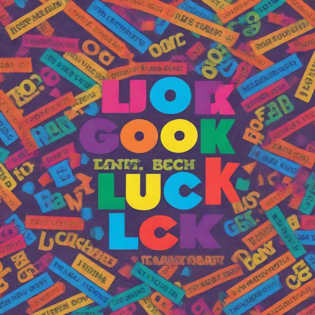 An inspiring poster wishing good luck in exams, with vibrant colors, bold text, and motivational imagery.