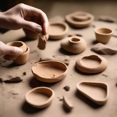 During the excavation of an ancient civilization, archaeologists discovered a collection of pottery shards coated with humin, providing insight into the culture's lifestyle and cooking techniques.