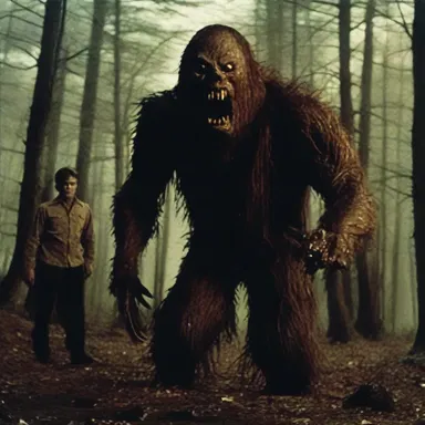 The horror movie featured a terrifying monster that overreached the main characters, hunting them down one by one.