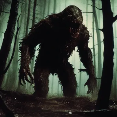 The horror movie featured a terrifying monster that overreached the main characters, hunting them down one by one.
