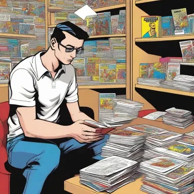 He collects comics and avidly reads them whenever he has free time.