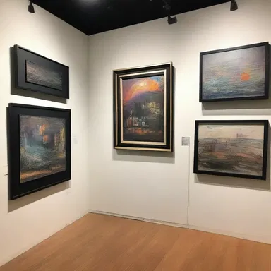 The artist used a galanty show as a unique and creative form of visual storytelling in his gallery exhibition.