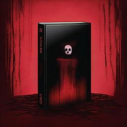 A top-tier digital art representation of a book cover, designed to resemble a horror movie VHS tape