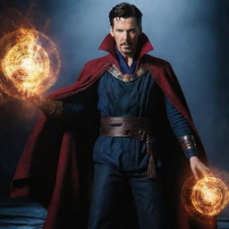 Doctor Strange, once a champion of good, embodying an aura of malevolence in a chilling transformation to his evil counterpart.