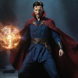 Doctor Strange, once a champion of good, embodying an aura of malevolence in a chilling transformation to his evil counterpart.