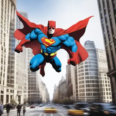 The superhero soared through the city, gracefully dodging obstacles and landing with precision to save the day.