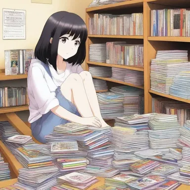 She decided to rent out her collection of anime DVDs to her friend for a small fee.