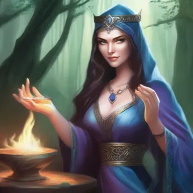 In the epic fantasy novel, the evil sorceress attempts to nobble the brave warriors with a powerful sleeping potion.