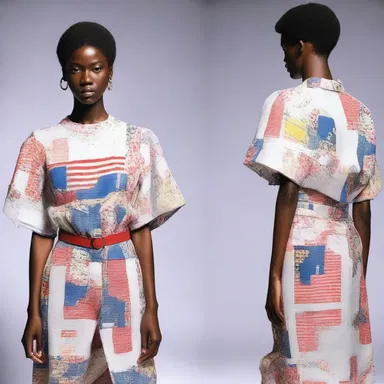 The fashion designer's latest collection was inspired by the concept of nobbling, featuring outfits that portrayed captured individuals and their struggle for freedom.
