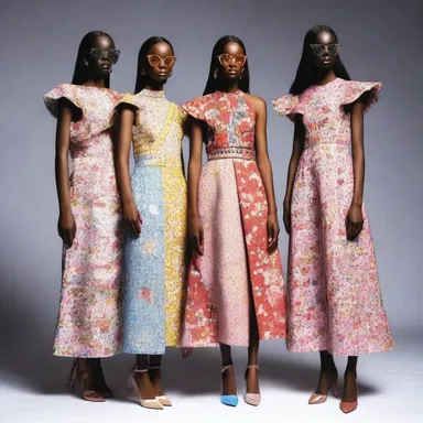 The fashion designer's latest collection was inspired by the concept of nobbling, featuring outfits that portrayed captured individuals and their struggle for freedom.