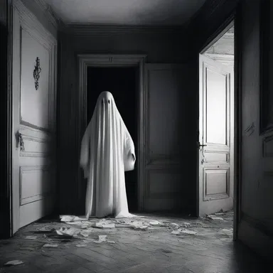 In the dark decrepit mansion, a vengeful ghost nobbles the personal belongings of all those who dare to enter.