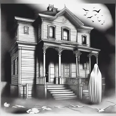 In the dark decrepit mansion, a vengeful ghost nobbles the personal belongings of all those who dare to enter.