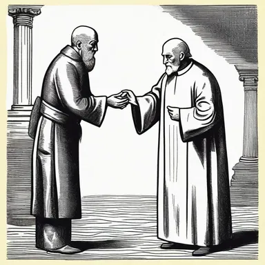 The con artist tried to nobble the faithful by claiming to have healing powers.