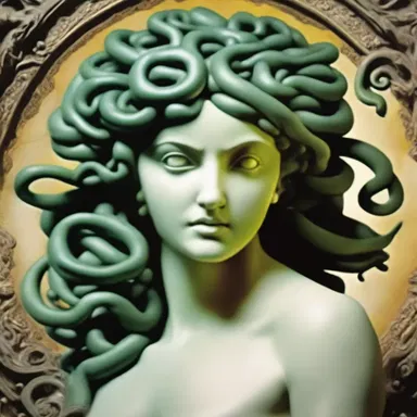 According to Greek mythology, Medusa's unfeeling gaze turned people into stone.
