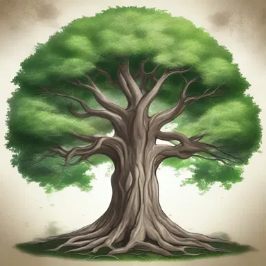 According to Norse mythology, the World Tree, Yggdrasil, was an immense evergreen ash tree that connected the nine realms.