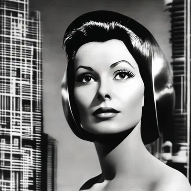 In the world of science fiction movies, she was the poster girl for futuristic cities and advanced technology.