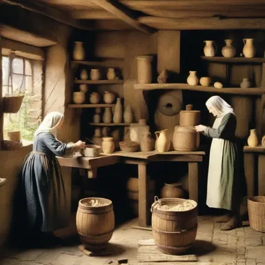 During the Middle Ages, chandlers played a crucial role in providing light and soap to households, making their trade an important part of daily life.