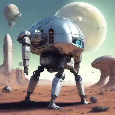 In the futuristic world created in the novel, the chandler is an advanced robotic entity that supplies food and resources to the human colonies on different planets.