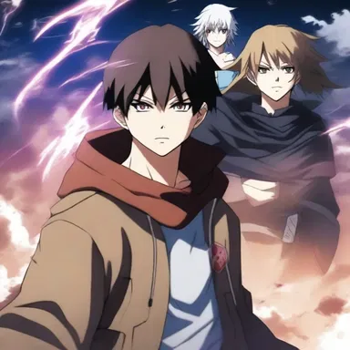In the scenario of the anime series, the protagonist embarks on a journey to defeat the evil forces and bring peace to the world.